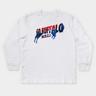 let's go bills Kids Long Sleeve T-Shirt